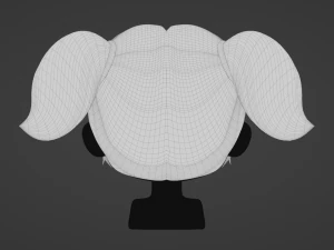 Female Hair Style 08 3D Model