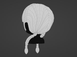 Female Hair Style 09 Modello 3D