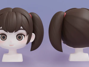 Stile di capelli femminile 10 Modello 3D