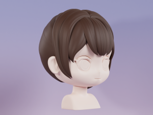 Female Hair Style 10 3D 모델