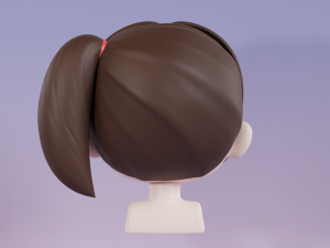 Female Hair Style 10 3D 모델