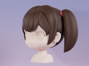 Female Hair Style 10 3D 모델