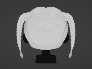 Female Hair Style 11 3D Model