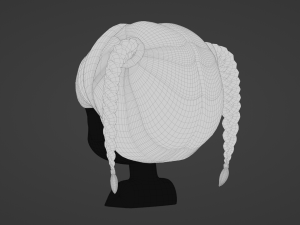 Female Hair Style 11 3D Model