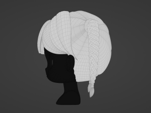 Female Hair Style 11 3D Model
