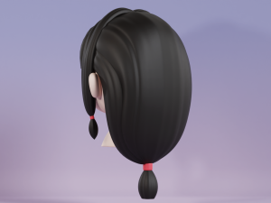 Female Hair Style 12 3D Модель
