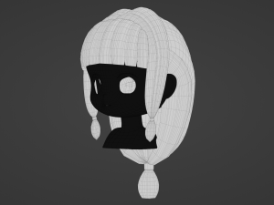 Female Hair Style 12 3D Модель