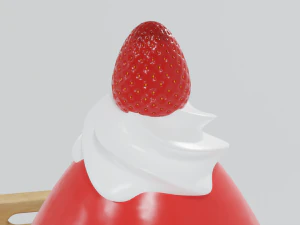 Strawberry Bingsu 3D Model