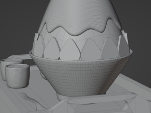 Strawberry Bingsu Model 3D