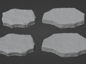 Rock Podium for Display 3D Model
