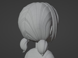 Minimal Woman Cartoon Character 3Dモデル