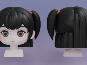 Female Hair Style 13 3D 模型