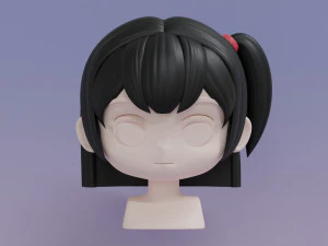 Female Hair Style 13 3D Model