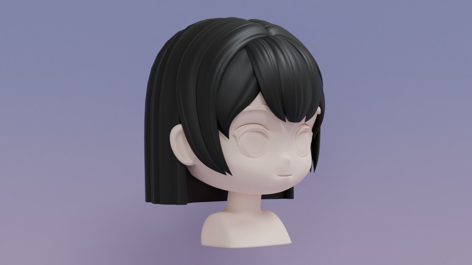 anime hair 3D Model in Cartoon 3DExport