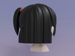 Female Hair Style 13 3D Model