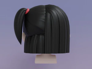 Female Hair Style 13 3D Model