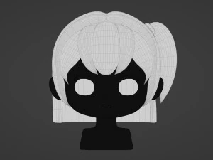 Female Hair Style 13 3D Model