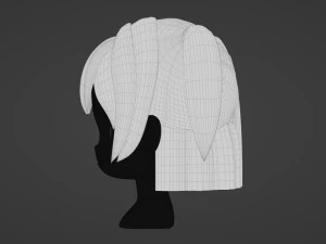 Female Hair Style 13 3D Model