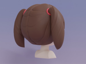 Female Hair Style 14 3D Model