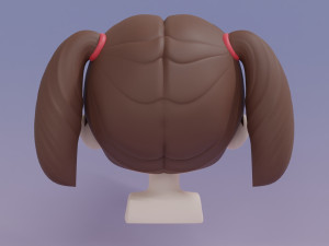 Female Hair Style 14 3D Model