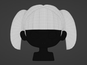 Female Hair Style 14 3D Model