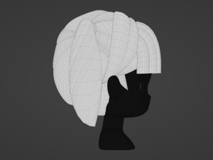 Female Hair Style 14 3D Model