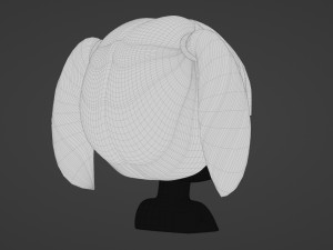 Female Hair Style 14 3D Model