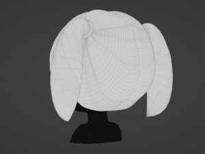 Female Hair Style 14 3D Model
