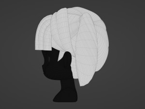Female Hair Style 14 3D Model