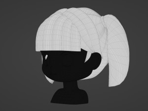 Female Hair Style 14 3D Model
