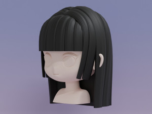 Female Hair Style 15 3Dモデル