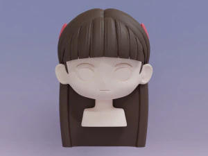 Female Hair Style 16 3D Model