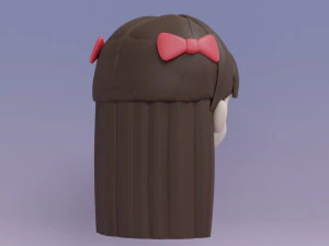 Female Hair Style 16 3D Model