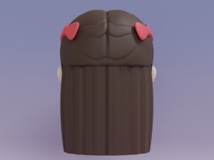 Female Hair Style 16 3D-Modell