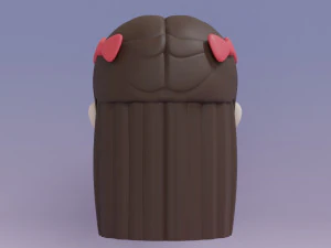 Female Hair Style 16 3D Model