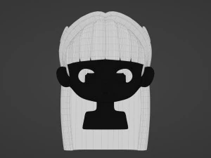 Female Hair Style 16 3D Model