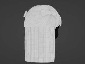 Female Hair Style 16 3D Model