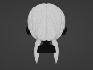 Female Hair Style 17 Model 3D