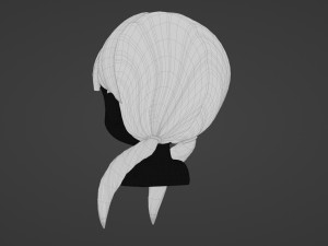 Female Hair Style 17 Model 3D