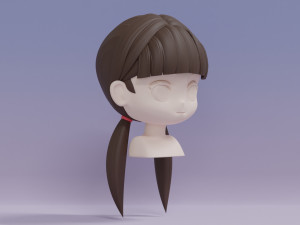 Female Hair Style 18 3D Модель