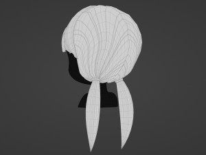 Female Hair Style 18 3D Модель