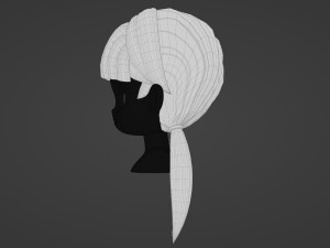 Female Hair Style 18 3D Модель