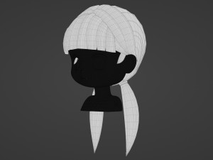 Female Hair Style 18 3D Модель