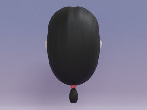 Female Hair Style 19 3D Model
