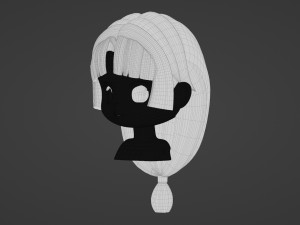 Female Hair Style 19 3D Model