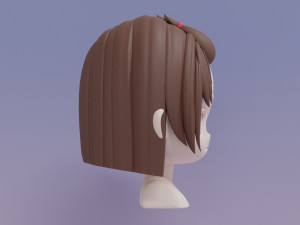 Female Hair Style 20 3D 模型