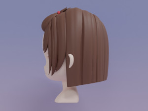 Female Hair Style 20 3D 模型