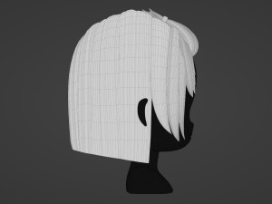 Female Hair Style 20 3D 模型