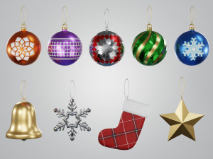 Christmas Ornaments 3D 模型