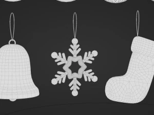 Christmas Ornaments 3D Model